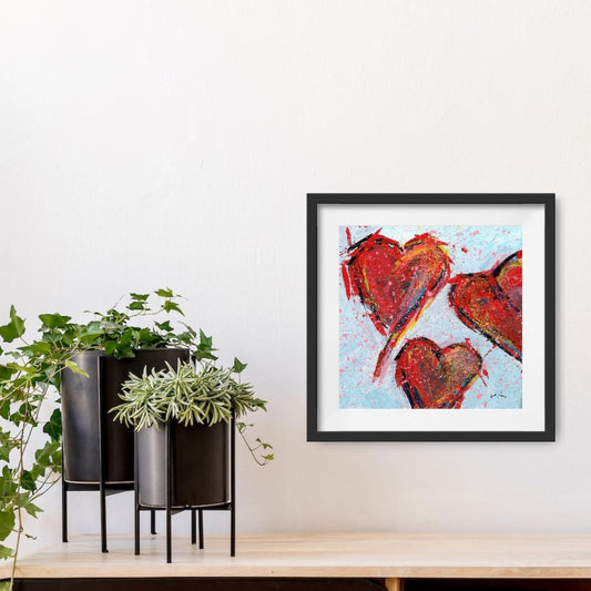 "Happy Hearts 3" - print