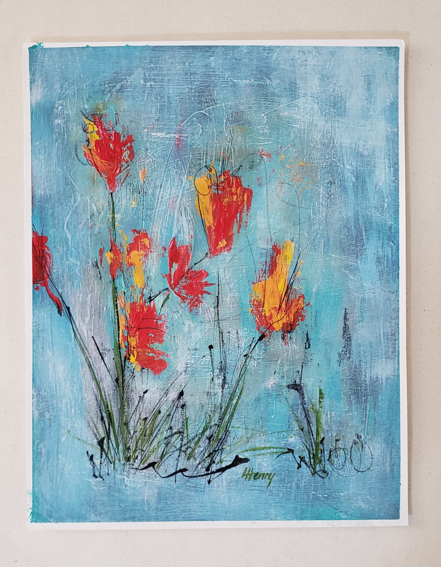 "Spring Arises 9"  original 11x14 in.