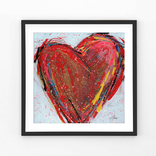 "Happy Hearts 1" - print