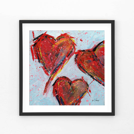 "Happy Hearts 3" - print